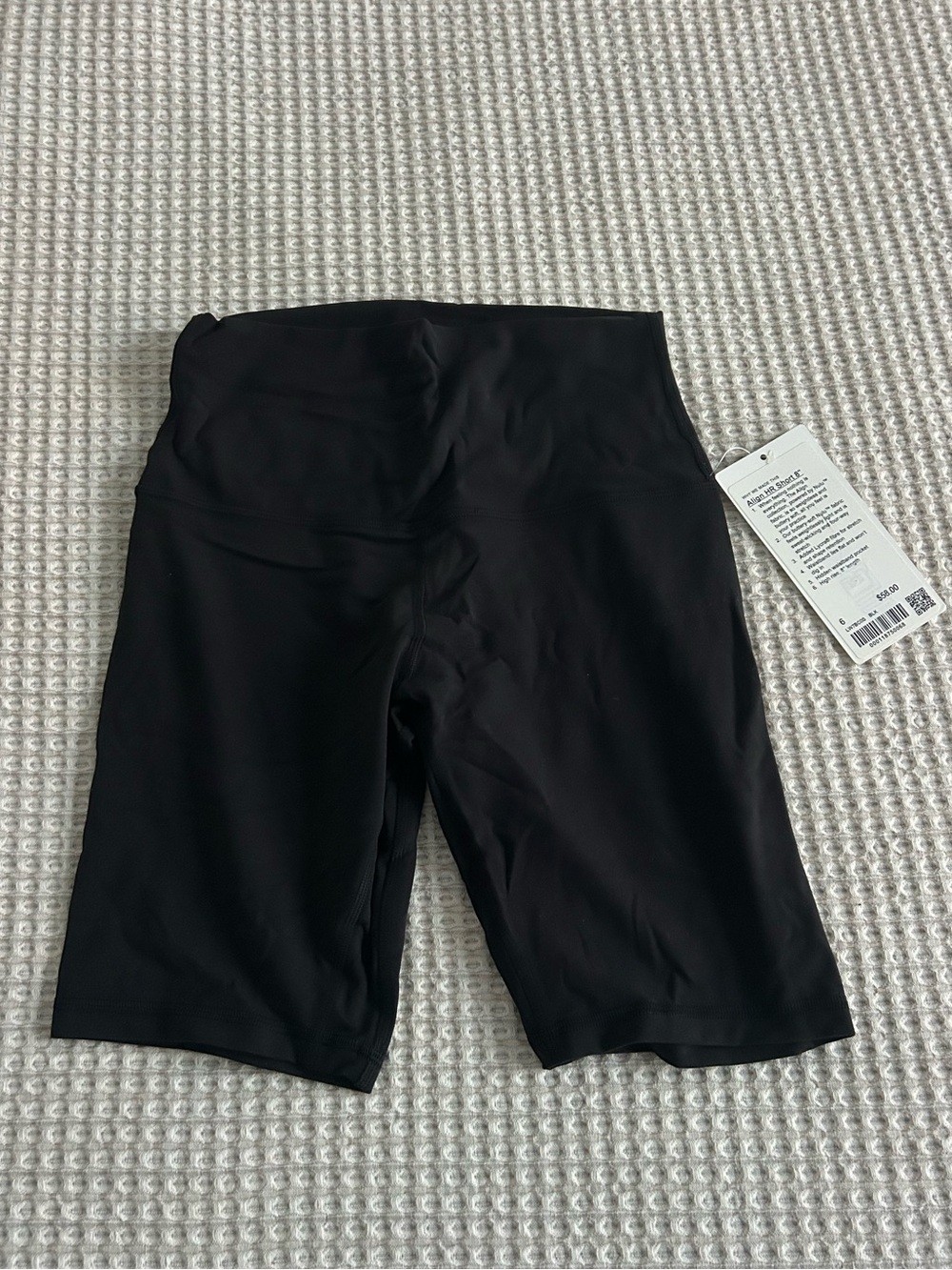 lululemon align HR short 8" size 6 black